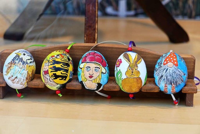 Ob Piepmatz, ffle und Pferdle mit Lan...ann bemalten Eier bieten viele Motive.  | Foto: Ruth Seitz