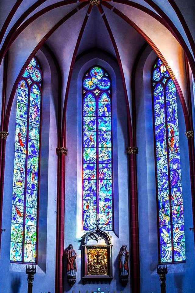 Mystisch: die Chagall-Fenster in St. Stephan in Mainz  | Foto: parallel_dream (stock.adobe.com)
