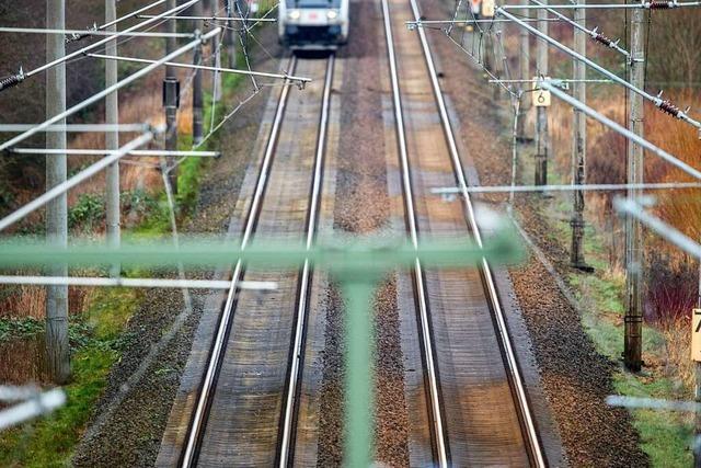 ber Ostern ist der Zugverkehr auf der Rheintalbahn unterbrochen