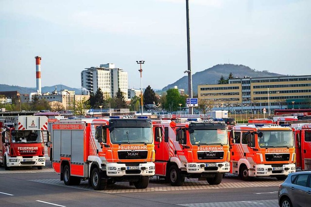 Wenn die Freiwillige Feuerwehr zu ihre...all, dass es ausgerechnet dann brennt.  | Foto: Patrick Seeger/Stadt Freiburg