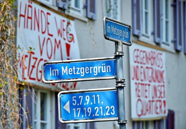 Im Quartier Metzgergrn ist die Stimmung schlecht.  | Foto: Michael Bamberger