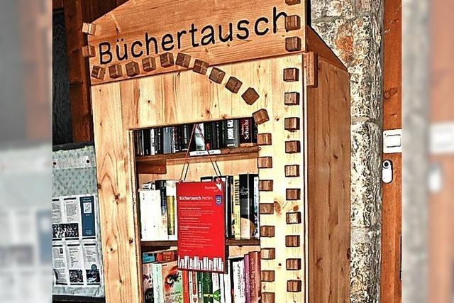 Schrank fr den Bchertausch