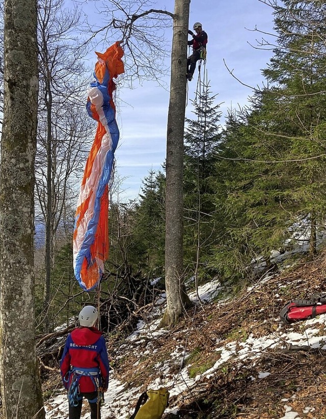 Einsatz am Kandel  | Foto: Bergwacht Waldkirch