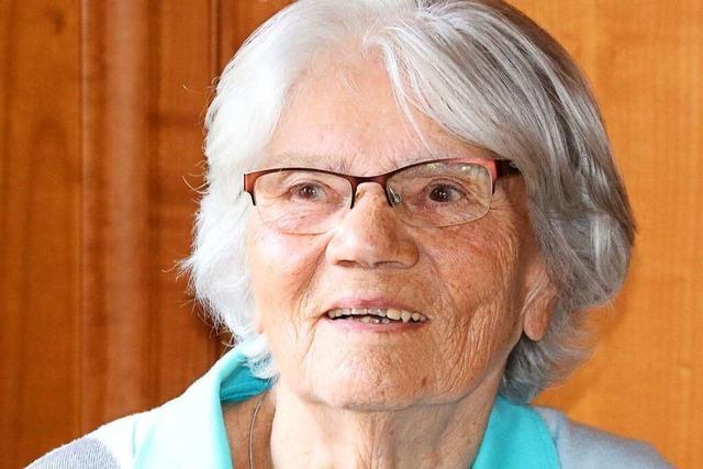 Elfriede Schäffner aus Ettenheim feiert heute ihren 90. Geburtstag