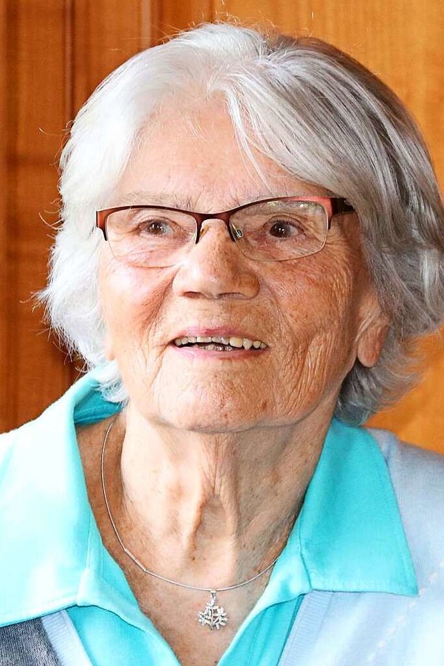 Elfriede Schffner feiert heute Geburtstag.  | Foto: Ulrike Hiller