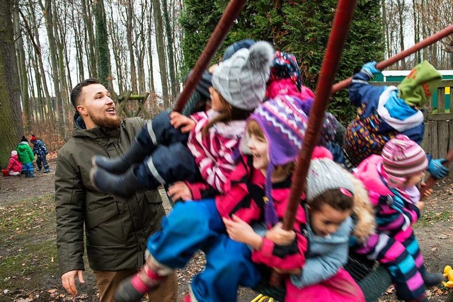 In Rheinfeldens Kindergrten sind nur ... in den Waldkindergarten (Symbolfoto).  | Foto: Bernd Thissen