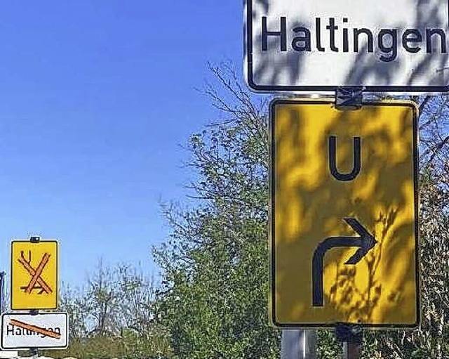 Wo geht&#8217;s denn jetzt nach Haltingen?  | Foto: Thomas Drews