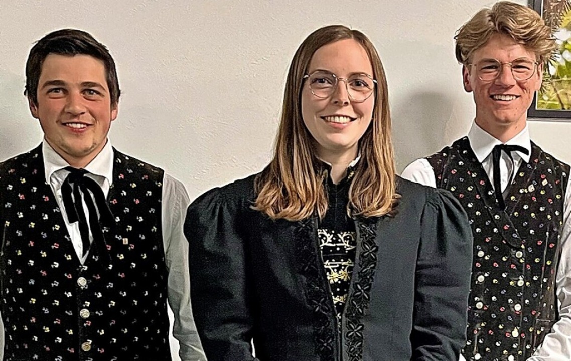 Die Neuen im Vorstandsteam: Lukas Mayer, Leonie Gfrörer und Moritz Mayer.  | Foto: Musikverein Menzenschwand