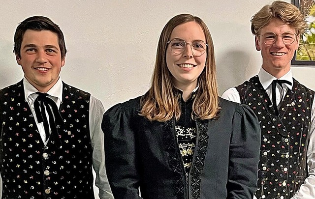 Die Neuen im Vorstandsteam: Lukas Mayer, Leonie Gfrrer und Moritz Mayer.  | Foto: Musikverein Menzenschwand