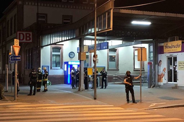 Bombenalarm beim Offenburger Bahnhof  | Foto: Helmut Seller