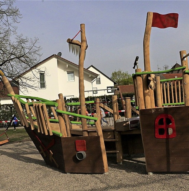 Das neue Schiff auf dem Spielplatz.  | Foto: Stadtverwaltung Weil am Rhein / Bhr