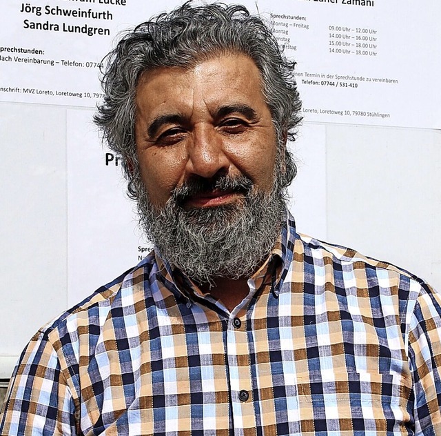 Abdul Zaher Zamani warnt vor den Folgen der Klinikschlieung.  | Foto: Edinger, Gerald