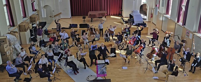 Gemeinsame Probe der Barockorchester a...au in der Stdtischen Musikschule Lahr  | Foto: Stadt Lahr