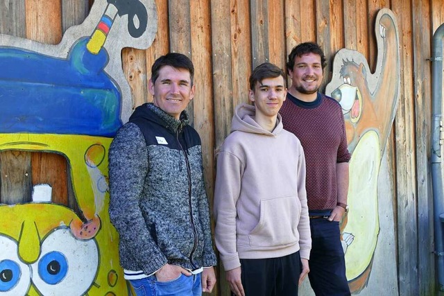 von links: Alexander Keil, Dima und Malte Lindemann  | Foto: Verena Pichler