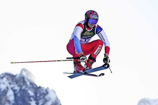 In Aktion beim Weltcup: Skicrosser Tobias Baur, Schwarzwald-Schweizer aus Bernau  | Foto: GEPA pictures/ Daniel Goetzhaber via www.imago-images.de