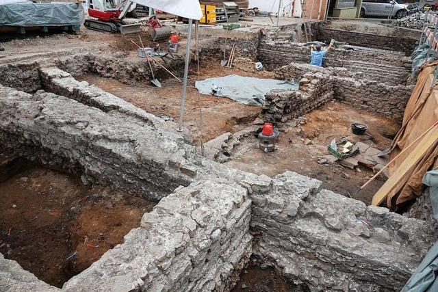 Reste eines römischen Hauses in Kaiseraugst werden zurückgebaut