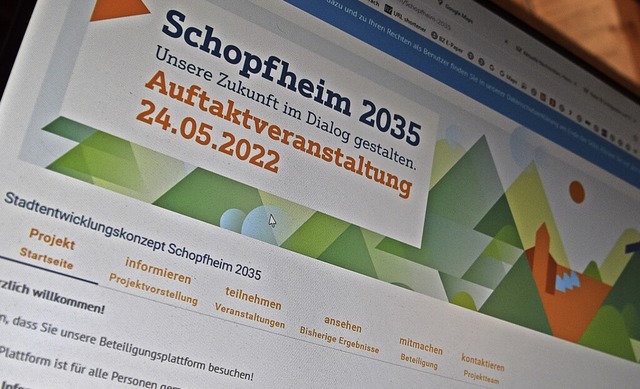 Die Beteiligungs-Plattform &#8222;Schopfheim 2035&#8220; ist ab sofort online.  | Foto: Nicolai Kapitz