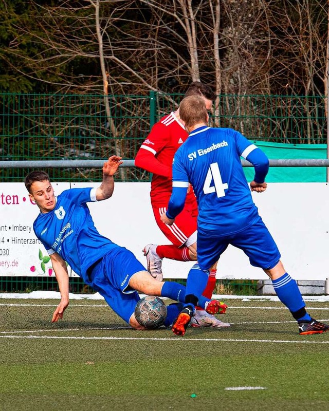 Energisch am Ball: Eisenbachs Fuballe...-Sorgen Rang vier in der Kreisliga A.   | Foto: Wolfgang Scheu