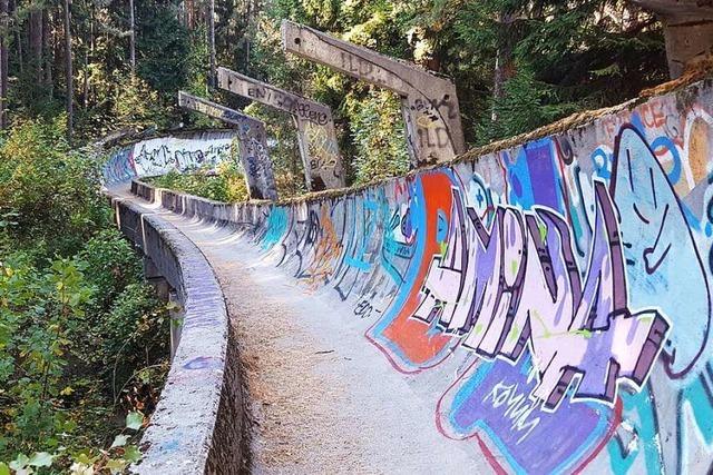 Wie Natur und Graffiti in Sarajevo aufeinandertreffen
