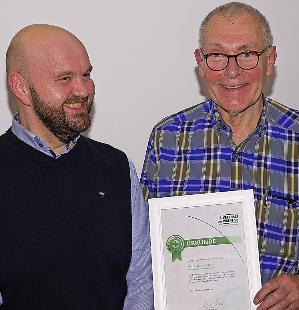 Traffic patrol appoints Laule as an honorary member – Titisee-Neustadt