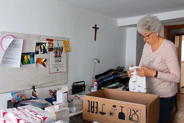 Antonie Morand bei der Arbeit in ihrem...it fnf Jahren nach Venezuela schickt.  | Foto: Ruth Seitz