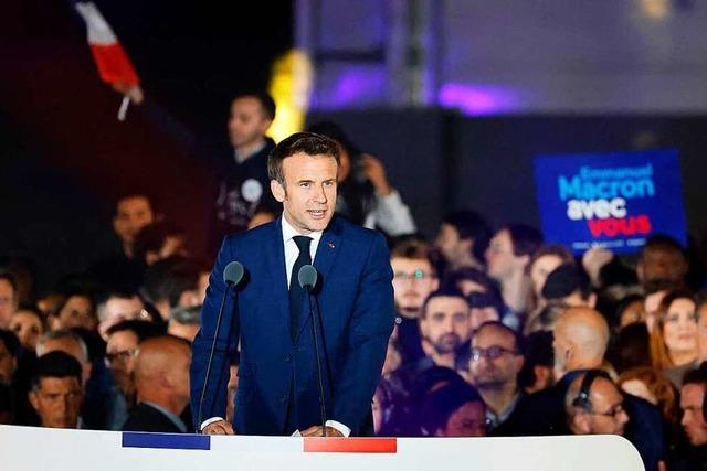 Fotos: Macron bleibt Frankreichs Staatsprsident, Le Pen spricht von Sieg