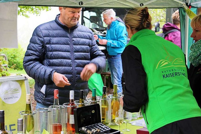 Die Wahl aus mehr als 50 Jungweinen vo...fen am Sonntag auf dem Katharinenberg.  | Foto: Ruth Seitz