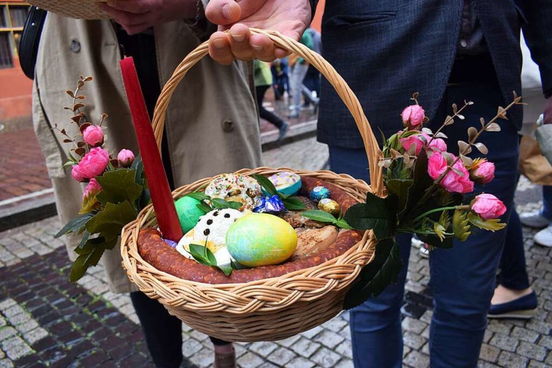 Osterkrbe mit Eiern, Kerzen und &#8222;Pasha&#8220;  | Foto: Anastasia Saparinjuk