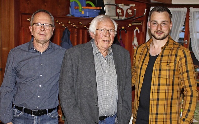 Heinz Maier (von links), Gerhard Michler und Marcel Sayer.  | Foto: Manuel Hunn