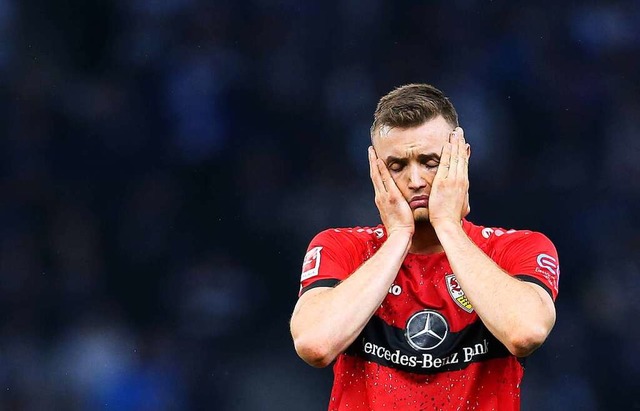 Der Stuttgarter Strmer Sasa Kalajdzic nach der 0:2-Niederlage bei Hertha BSC  | Foto: IMAGO/Cathrin Mller