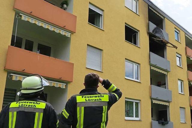 Wohnung in der Lörracher Homburgssiedlung brennt komplett aus