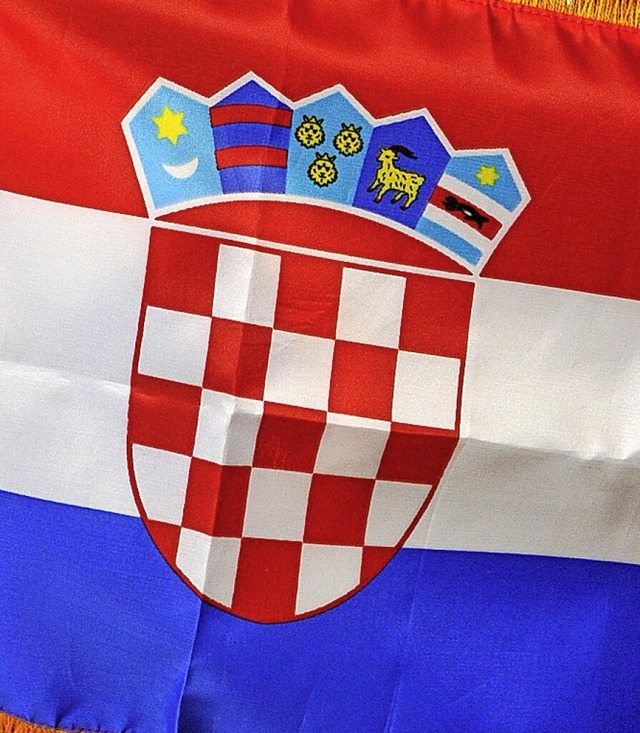 Die Flagge Kroatiens  | Foto: Ingo Schneider