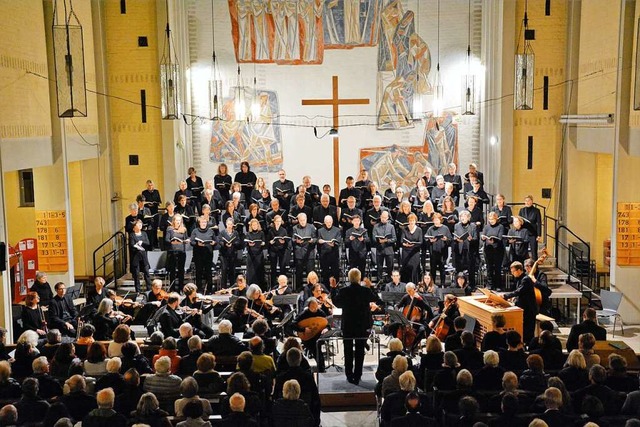 Ein Bild, das wohl Vergangenheit bleib...korchester in der Christuskirche 2018.  | Foto: Barbara Ruda