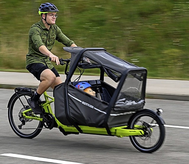 Auch die Kilometer von Cargobikes drfen gezhlt werden.  | Foto: Felix Kstle (dpa)