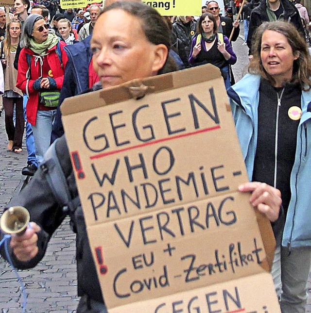 Anti-Corona-Demo in Freiburg  | Foto: Michael Saurer