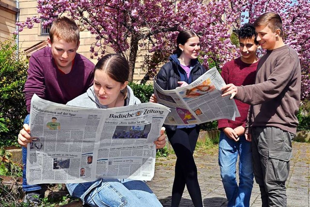 Heute erscheint die Zischup (Zeitung i...n Schlerinnen- und Schler-Reportern.  | Foto: Thomas Kunz