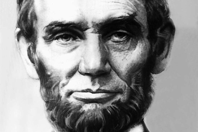 Ein bekannter Vertreter des Namens Abr...h als Vornamen trgt: Abraham Lincoln.  | Foto: A0009 dpa