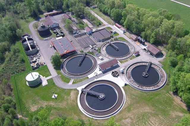 Die Klranlage in Kappel aus der Vogelperspektive  | Foto: Stadt Ettenheim