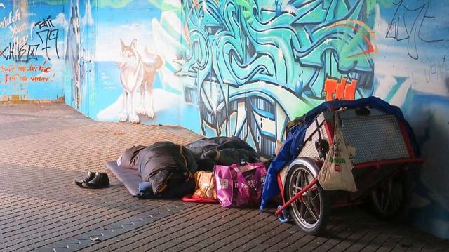 Damit Menschen nicht obdachlos werden,...in Lahr. Das Foto entstand in Lrrach.  | Foto: Helmut Porsche 