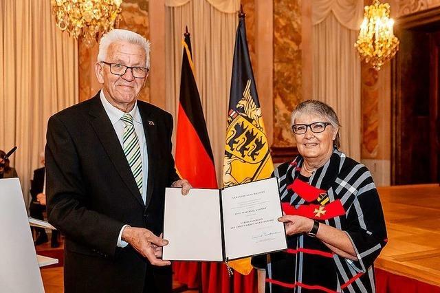 Marianne Wonnay erhlt Verdienstorden des Landes Baden-Wrttemberg
