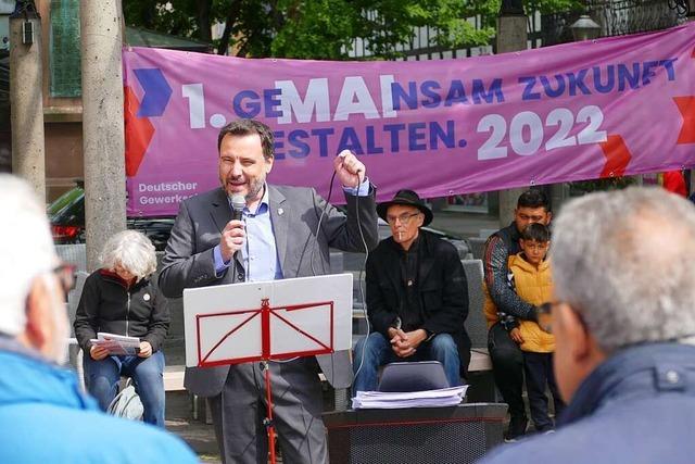 DGB-Kundgebung zum 1. Mai in Offenburg: 