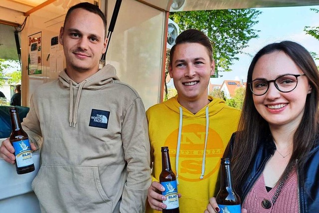 Pnktlich zum Europafest kam das Thier...den Markt. Den Besuchern schmeckte es.  | Foto: Andrea Steinhart