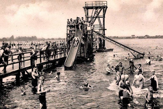 Das Strandbad Berlin Reinickendorf Heiligensee um 1915  | Foto: Arkivi (imago)