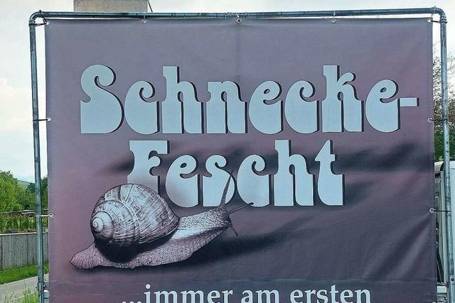 Das Schnecke-Fescht in Pfaffenweiler findet dieses Jahr wieder statt