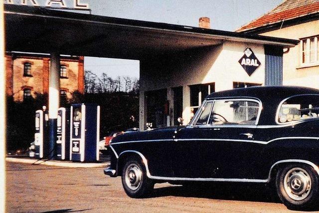 Das war die erste Tankstelle an der B3 in Lahr