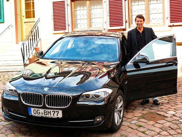 Bruno Metz mit seinem BMW 520 Diesel  | Foto: Bruno Metz