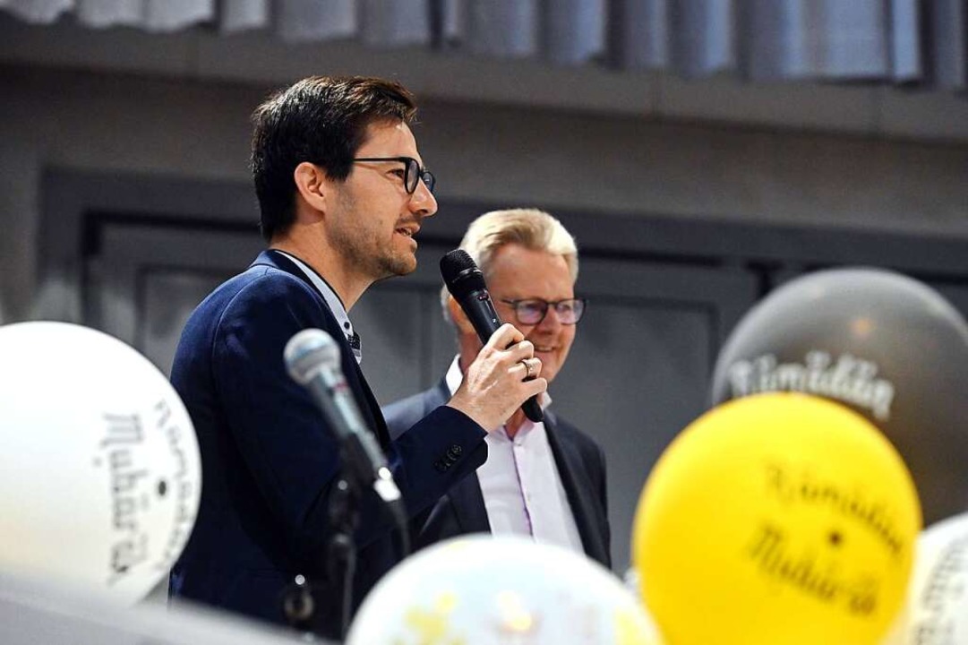 Oberbürgermeister  Martin Horn und Bür...ten Applaus mit ihren Begrüßungsreden.  | Foto: Thomas Kunz