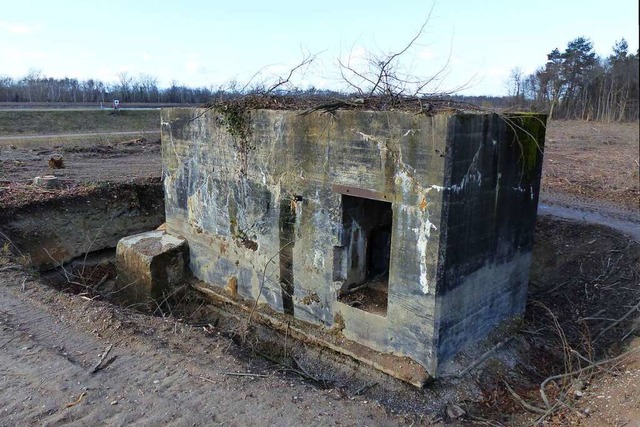 Der Bunker zwischen Breisach und Burkh...Die Wnde sollen aber erhalten werden.  | Foto: Dirk Sattelberger