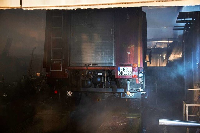 Beim Brand einer Werkstatt 2021 war Ba...strt worden &#8211; samt Ausrstung.   | Foto: Volker Mnch