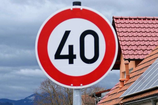 Werden immer beliebter: Tempo-40-Schilder (Symbolfoto)  | Foto: Hans-Peter Mller